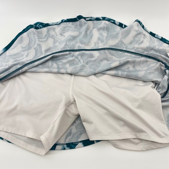 Tommy Bahama Racquet & Paddle Teal Floral Skort Tennis Golf Skirt Womens Medium - Picture 6 of 8